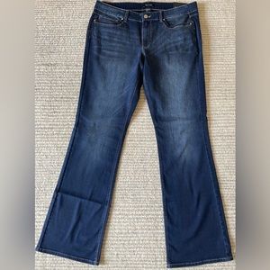 White House Black Market Dark Blue Bootcut Jeans Size 14R